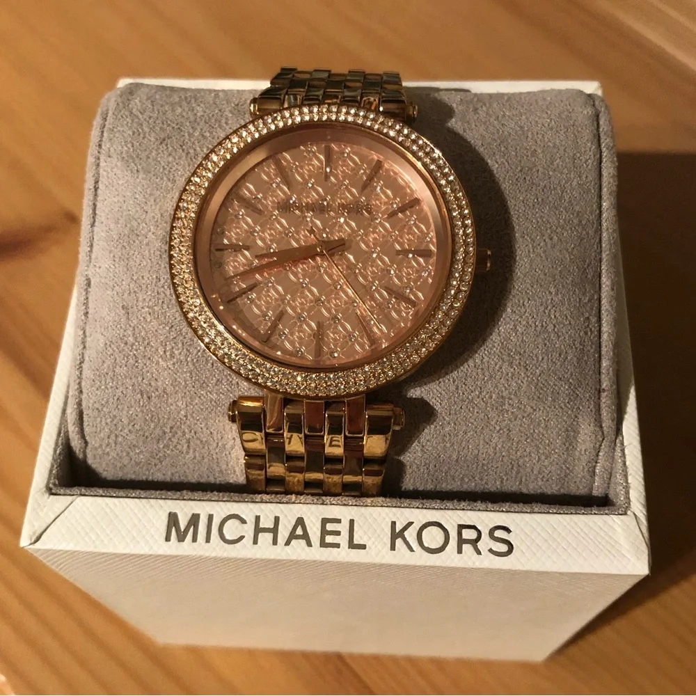 Michael Kors MK3399 Darcy Rose Dial Women's Watch - Picture 2 of 3